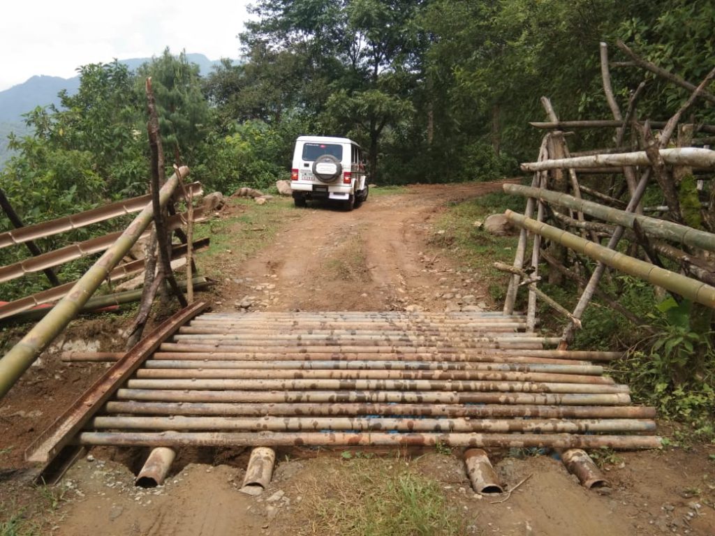 Construction of Stock Grid at Tsutoho village