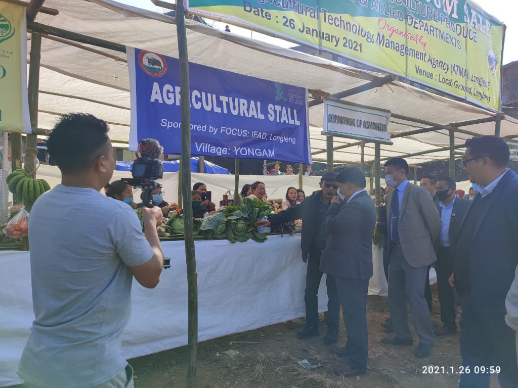 The IFAD project Longleng has supported the Farmers (women) in selling their products through a Agricultural stall during Republic Day, 2020.