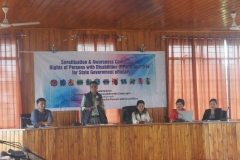 Sensitisation & Awareness Campaign on Rights of Persons with Disabilities (RPwD) Act 2016 for State Government Officials was held at Peren on October 29th, 2019
